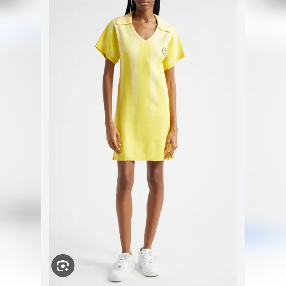 NWT Honor The Gift Polo Knit Dress in Yellow, Women's Size L Y2K Vibes